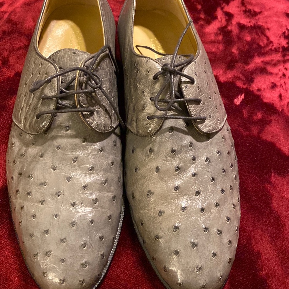 Genuine Ostrich Men Shoes